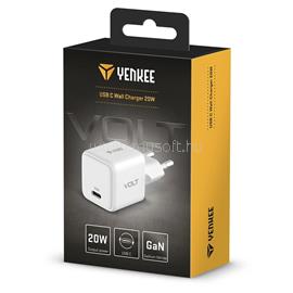 YENKEE HÁLÓZATI TÖLTŐ, 20W, USB-C, FEHÉR YENKEE_YAC_G20 small