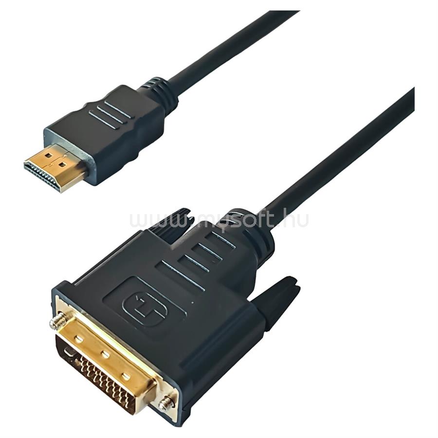YENKEE HDMI - DVI KÁBEL, 2M