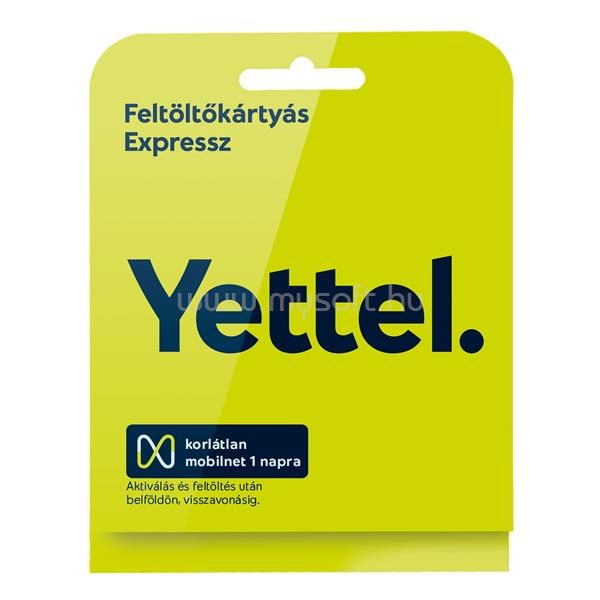 YETTEL Feltöltőkártyás Expressz SIM csomag