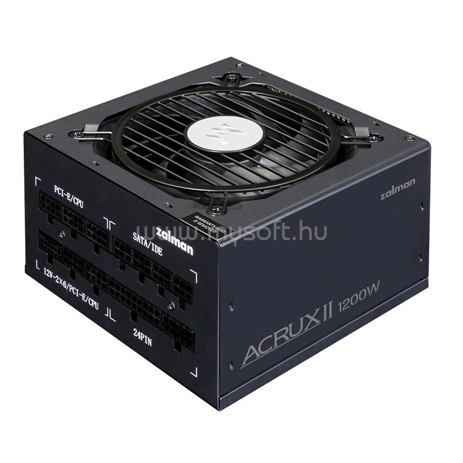 ZALMAN 1200W ARX2 80+ Platinum ATX3.1 - GEN5.1 - Fekete Tápegység