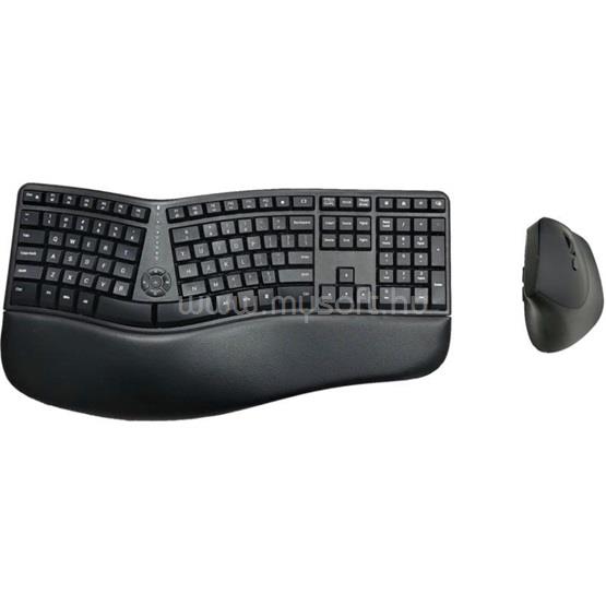 ZALMAN ZM-K690M Magyar Ergonomikus Billentyűzet + egér Kombó (C-típusú egérrel)