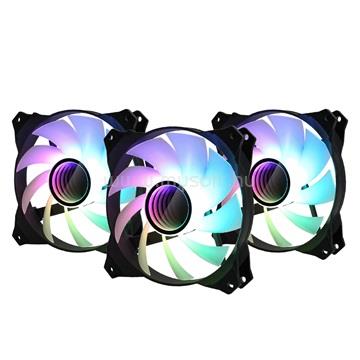 ZALMAN FAN  ZM-IF120 - Milky White Addressable RGB fan - 3 pack + RGB controller