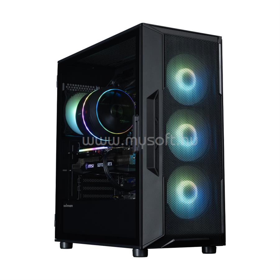 ZALMAN i3 NEO ARGB V2 BLACK (táp nélküli) ablakos ATX ház