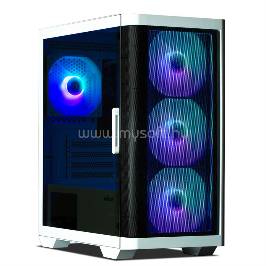 ZALMAN M4 fehér (táp nélküli) ablakos mATX ház