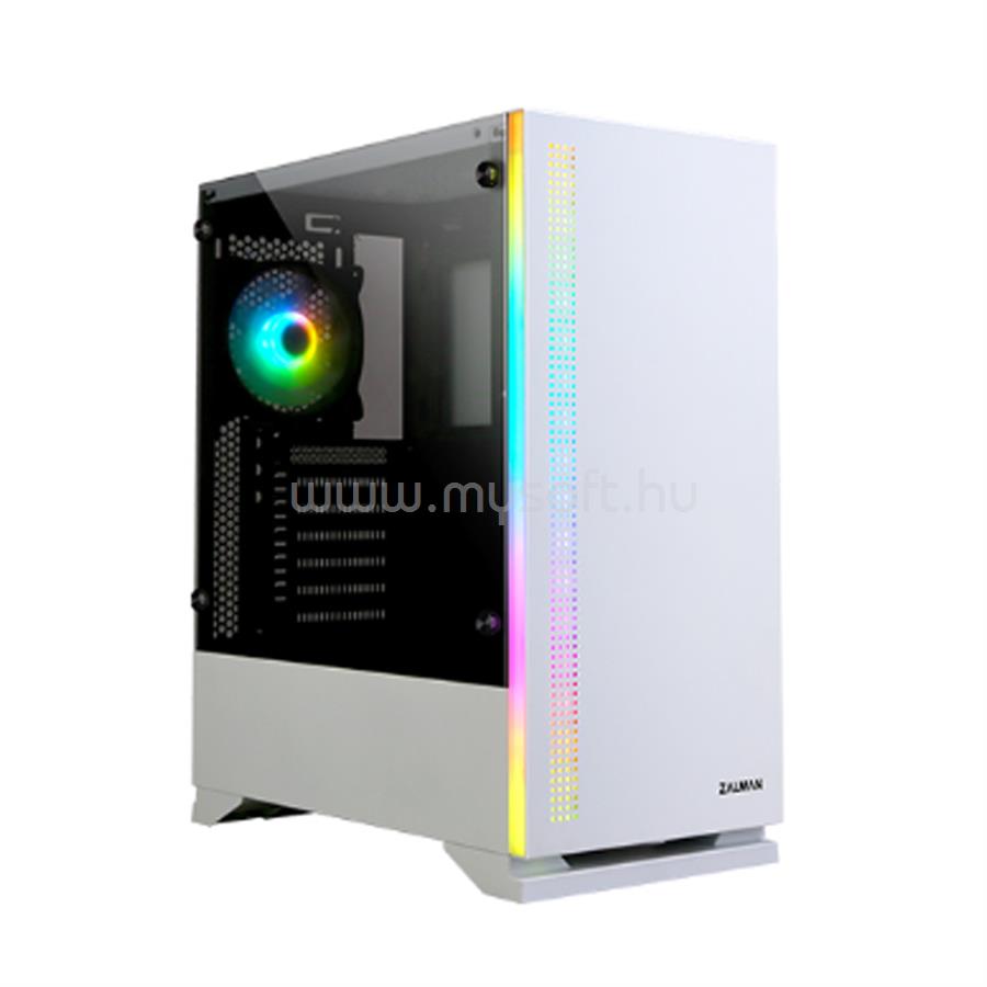 ZALMAN S5 fehér (táp nélküli) ablakos ATX ház