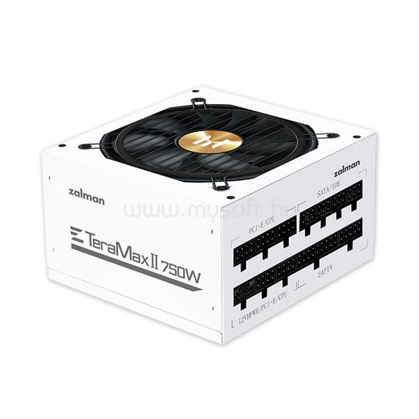 ZALMAN tápegység TeraMax ZM750-TMX2 WHITE 750W moduláris 80+ Gold