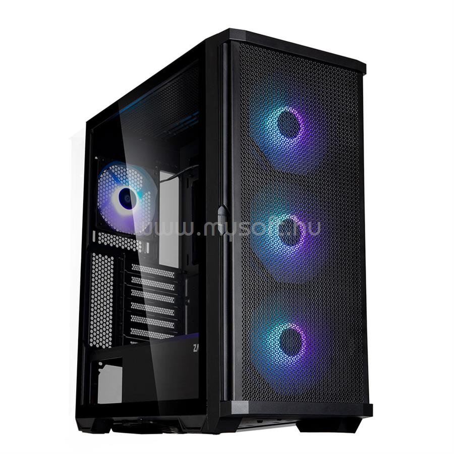ZALMAN Z10 PLUS Fekete (Táp nélkül) ablakos ATX ház