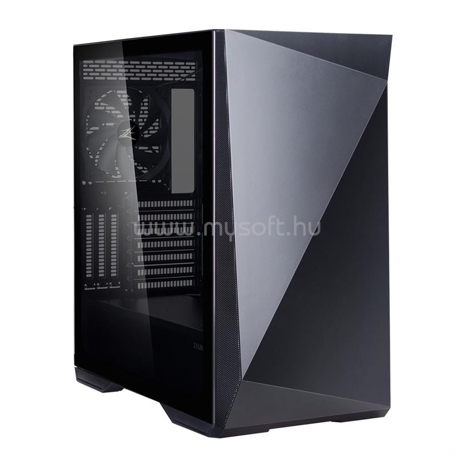 ZALMAN Z9 ICEBERG MS BK Fekete (Táp nélküli) ablakos ATX ház