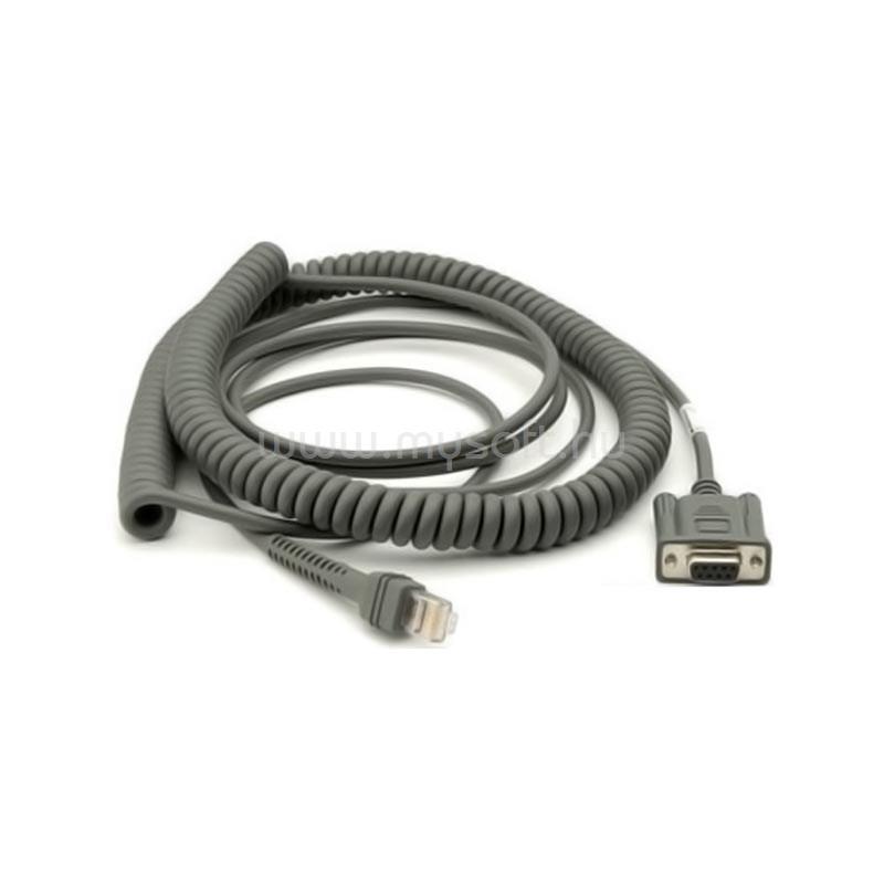 ZEBRA CABLE - RS232: 9 FT. (2.8M) COILED NCR 7448