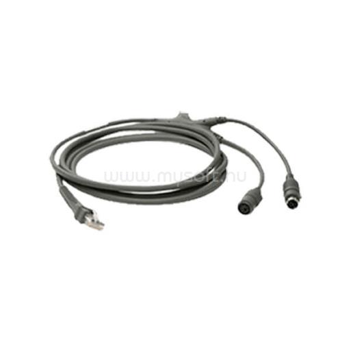 ZEBRA CABLE AUTO-HOST DETECT KEYBRD WEDGE 2M STR PS2 PORT 12V