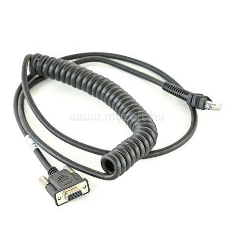 ZEBRA CABLE RS232 DB9 FEMALE CON 2.8M COILED POWER PIN 9
