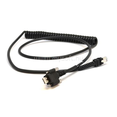 ZEBRA CABLE SHIELD USB SER A LOCK CONNECTOR VC70 12IN COILED