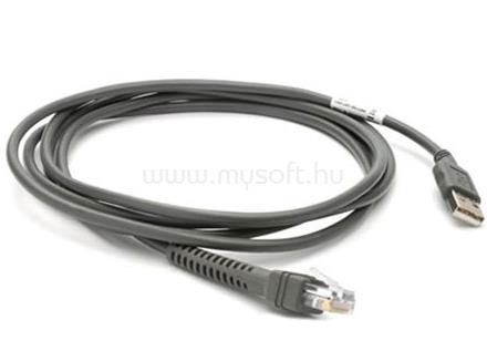 ZEBRA CABLE SHIELDED USB SERIES A 9IN COILED BC1.2 -30C