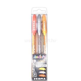 ZEBRA Doodlerz Glitter 3pcs set zselés toll ZEBRA_80775 small