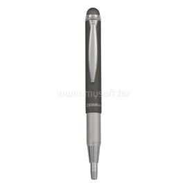 ZEBRA Golyóstoll metál szürke test, Stylus Telescopic, írásszín kék ZEBRA_2252465 small