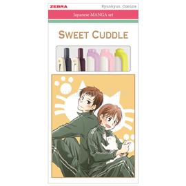 ZEBRA Írószer készlet, Manga Set, Sweet cuddle, 5 darabos ZEBRA_64481 small