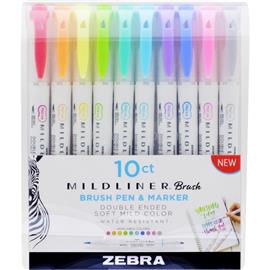 ZEBRA Mildliner Brush 10db-os kettős végű ecset marker ZEBRA_79101 small