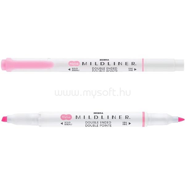ZEBRA Mildliner Fluorescent rózsaszín kettős végű szövegkiemelő