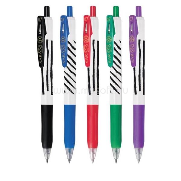 ZEBRA Sarasa Clip 0,7 Stripes 5pcs zselés toll