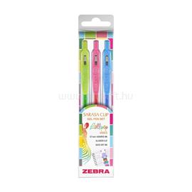 ZEBRA Sarasa Clip Gelpen 0,7 Lollipop vibes 3 db zseléstoll készlet ZEBRA_99431 small