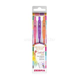 ZEBRA Sarasa Clip Gelpen 0,7 Sunset vibes 3 db zseléstoll készlet ZEBRA_99434 small