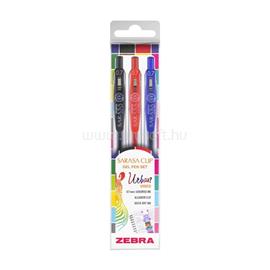 ZEBRA Sarasa Clip Gelpen 0,7 Urban vibes 3 db zseléstoll készlet ZEBRA_99433 small