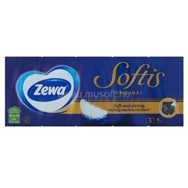 ZEWA Papírzsebkendő 4 rétegű 10 x 9 db/csomag Softis illatmentes ZEWA_53907 small