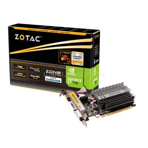 ZOTAC Videokártya nVidia GeForce GT 730 2GB DDR3 Zone Edition