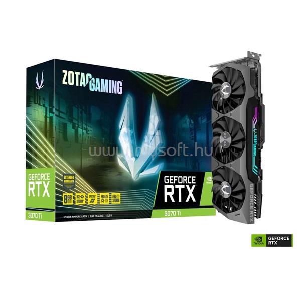 ZOTAC Videókártya nVidia GeForce RTX 3070 Ti GAMING 8GB GDDR6X