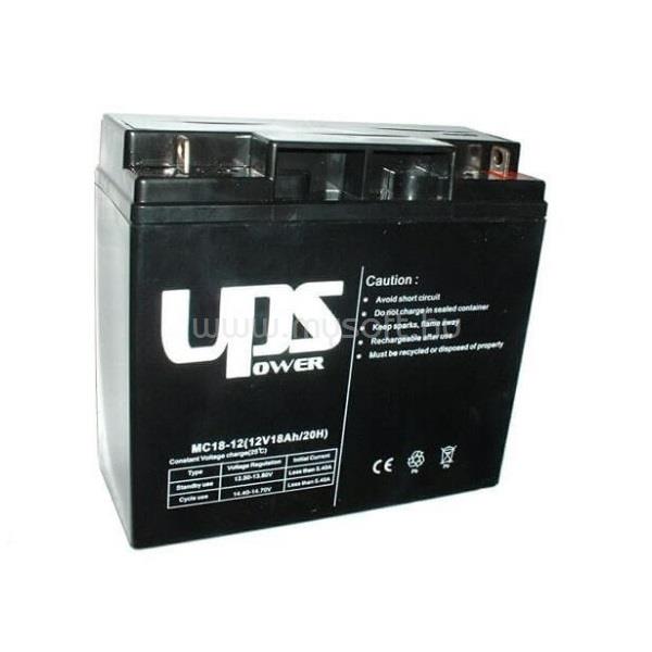 UPS POWER Akku 12V 18Ah zselés akkumulátor