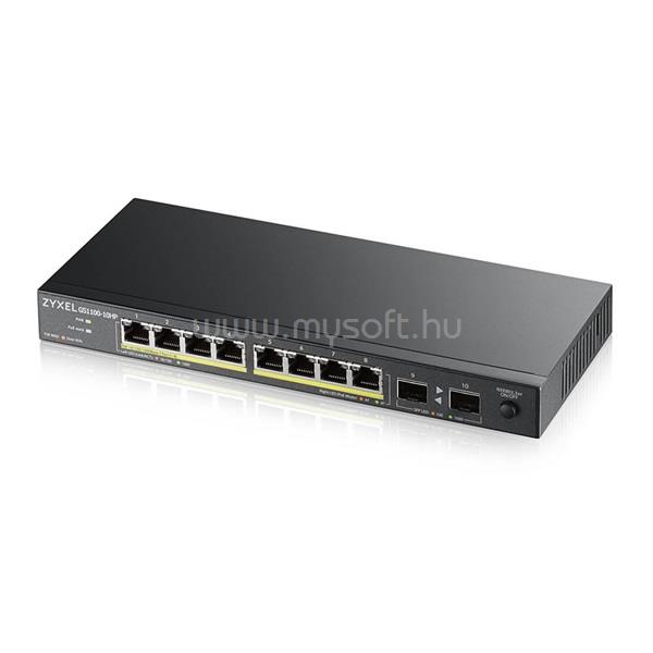 ZYXEL GS1100-10HP 8 portos GbE nem menedzselhető PoE Switch