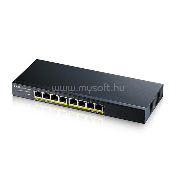 ZYXEL GS1900-8HP v3 8port GbE LAN PoE (70W) smart menedzselhető switch