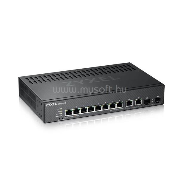 ZYXEL GS2220-10 8port GbE LAN 2xGbE RJ45/SFP Combo port L2 menedzselhető switch