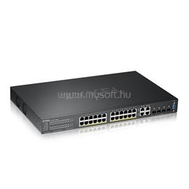 ZYXEL GS2220-28HP-EU0101F Switch  24x1000Mbps (24xPOE) + 4xGigabit kombó SFP, menedzselhető rackes GS2220-28HP-EU0101F small