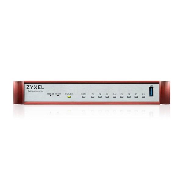 ZYXEL USGFLEX100HP-EU0102F tűzfal 7x1-GbE port + 1xPOE+ 1xUSB 3.0 + 1xkonzol port + 1 év Security Bundle