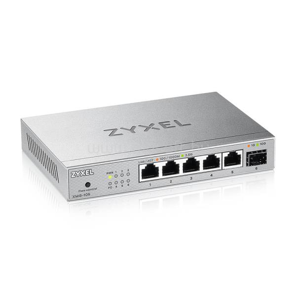 ZYXEL XMG-105 5 Ports 2,5G + 1 SFP+ MultiGig unmanaged Desktop Switch