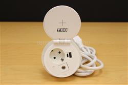 TOO GPS-104-1W IP20,1x 2P+F,USB-A,Type-C,Qi- töltés,kábelkiv.,színes csomagolás,fehér asztalba süllyeszthető elosztó GPS-104-1W small