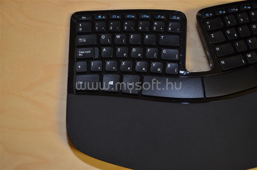 MICROSOFT Desktop Sculpt Ergonomic Billentyűzet/Egér WIRELESS, HU (fekete) L5V-00020 original