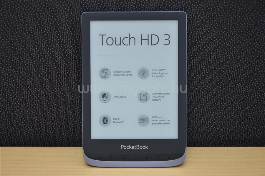 POCKETBOOK e-Reader - Touch HD 3 Metálszürke (6