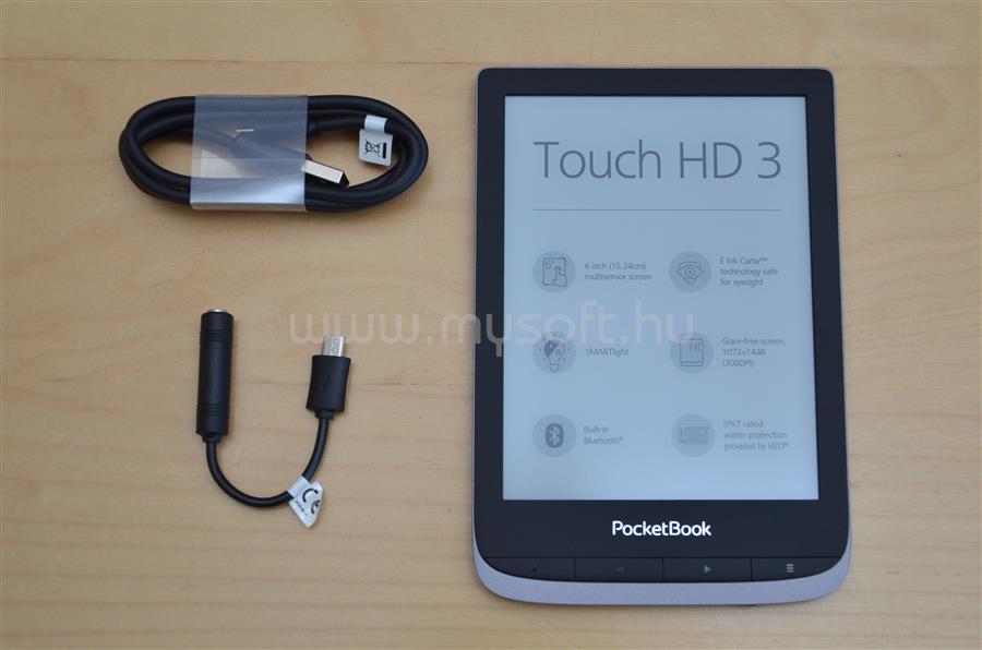 POCKETBOOK e-Reader - Touch HD 3 Metálszürke (6