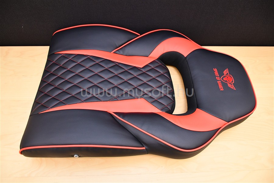SPIRIT OF GAMER MUSTANG Red (állítható dőlés/magasság; kihajtható lábtartó; max.120kg-ig, fekete-piros) szék [BEMUTATÓ DARAB] SPIRIT_OF_GAMER_SOG-GCMRE_B01 original
