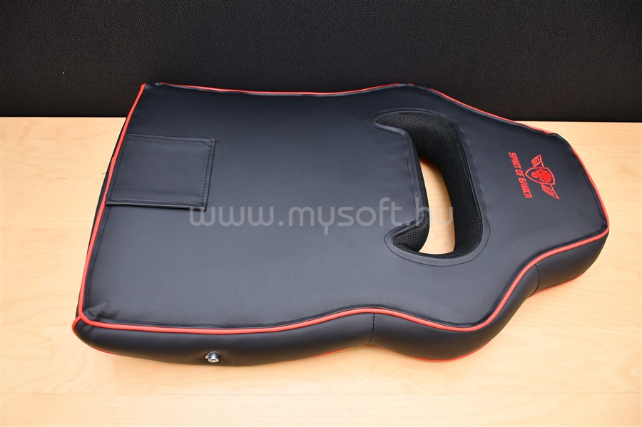 SPIRIT OF GAMER MUSTANG Red (állítható dőlés/magasság; kihajtható lábtartó; max.120kg-ig, fekete-piros) szék [BEMUTATÓ DARAB] SPIRIT_OF_GAMER_SOG-GCMRE_B01 original