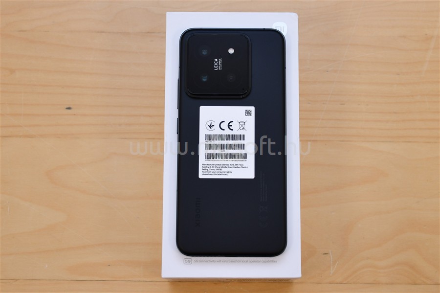 XIAOMI 14 5G Dual-SIM 512GB (fekete) [BEMUTATÓ DARAB] X145G_12_512_FEKETE_B01 original